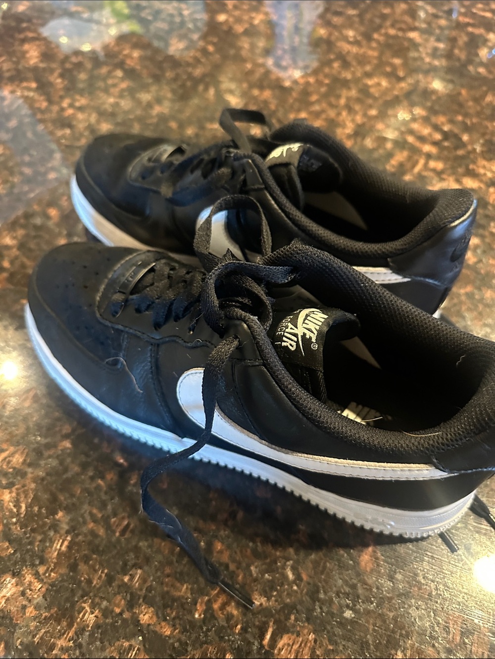 Nike Black & White Low-Top Swoosh Sneakers